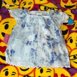 Old Navy Girls Tie Dye Blue Top